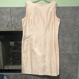 Talbots silk pink/peach Sleeveless Dress size 16